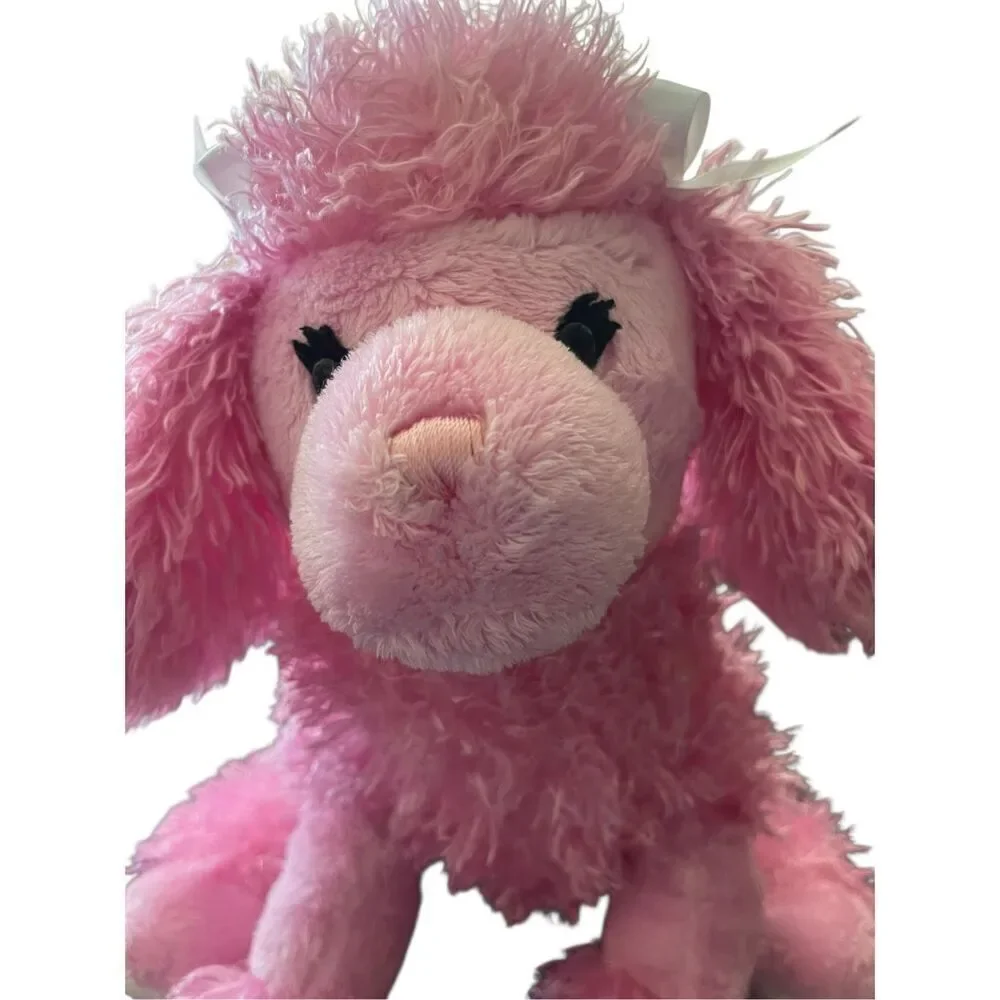 Gund Kids Pink Patti Poodle Dog Plush Cuddle Fuzzy Stuffed Animal Toy OS